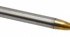BALAX Thread Forming Tap: #2-56 UNC, Bottoming Chamfer, High-Speed Steel, Titanium Nitride Finish 10287-01T