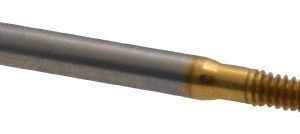 BALAX Thread Forming Tap: #4-40 UNC, 3B Class of Fit, Bottoming Chamfer, High-Speed Steel, Titanium Nitride Finish 10723-01T