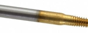 BALAX Thread Forming Tap: #4-40 UNC, 2B Class of Fit, Bottoming Chamfer, High-Speed Steel, Titanium Nitride Finish 10725-01T