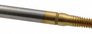 BALAX Thread Forming Tap: #4-40 UNC, Bottoming Chamfer, High-Speed Steel, Titanium Nitride Finish 10727-01T