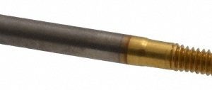 BALAX Thread Forming Tap: #5-40 UNC, 3B Class of Fit, Bottoming Chamfer, High-Speed Steel, Titanium Nitride Finish 11043-01T