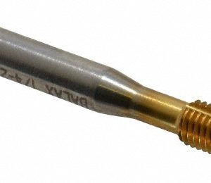 BALAX Thread Forming Tap: 1/4-28 UNF, 2B & 3B Class of Fit, Bottoming Chamfer, High-Speed Steel, Titanium Nitride Finish 12865-01T