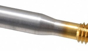 BALAX Thread Forming Tap: 3/8-16 UNC, 2B & 3B Class of Fit, Bottoming Chamfer, High-Speed Steel, Titanium Nitride Finish 13447-01T