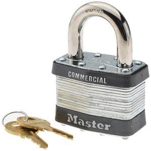 MASTER LOCK Padlock: Laminated Steel, Keyed Alike, 2" Wide 5KA-A389