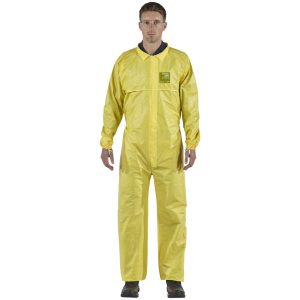 ANSELL Disposable Coveralls & Overalls; Garment Style: Coveralls ; Size: 5X-Large ; Material: Polyethylene on Bicomponent; Polypropylene/Polyethylene Non-Woven ; Closure Type: 2-Way Zipper with Storm Flap ; Number Of Pockets: 0.000 ; Cuff Style: Elastic YY23-B-92-103-09