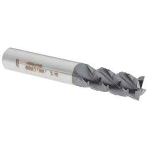 ACCUPRO Roughing & Finishing End Mill: 3/8" Dia, 4 Flutes, Square End, Chipbreaker, Solid Carbide 00037887