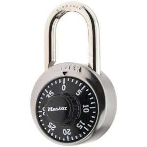 MASTER LOCK Combination Lock: Steel, 1-7/8" Wide 1502