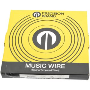 PRECISION BRAND 38 Gage, 1/8" Diam x 24' Long, High Carbon Steel, Tempered Music Wire Coil 21125
