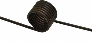 GARDNER SPRING 180&deg; Deflection Angle, 0.982" OD, 0.106" Wire Diam, 7 Coils, Torsion Spring 609180105ML