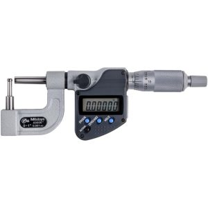 MITUTOYO 0 to 1 Inch Measurement Range, Sphere Anvil, Ratchet Stop Thimble, Electronic Tube Micrometer 395-363-32