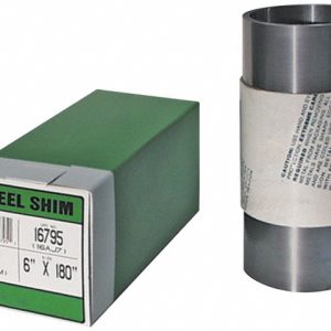 PRECISION BRAND Shim Stock: 0.4 mm Thick, 2.5m Long, 150 mm Wide, 260 Alloy Brass 17977