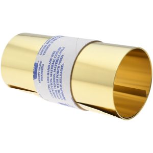 TRINITY BRAND INDUSTRIES Shim Stock: 0.005'' Thick, 100'' Long, 6" Wide, 260 Alloy Brass M-BBN-5