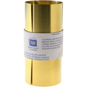 TRINITY BRAND INDUSTRIES Shim Stock: 0.006'' Thick, 100'' Long, 6" Wide, 260 Alloy Brass M-BBN-6