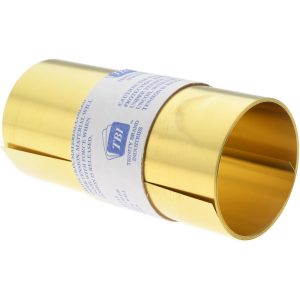 TRINITY BRAND INDUSTRIES Shim Stock: 0.007'' Thick, 100'' Long, 6" Wide, 260 Alloy Brass M-BBN-7