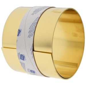 TRINITY BRAND INDUSTRIES Shim Stock: 0.025'' Thick, 100'' Long, 6" Wide, 260 Alloy Brass M-BBN-25