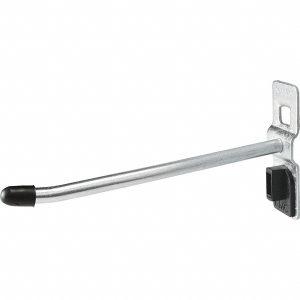 KENNEDY 1/4" Diam, 3-15/16" Long Single Angled End Pegboard Hook 99824