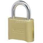 MASTER LOCK Combination Lock: Brass & Steel, 2" Wide 175