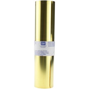 TRINITY BRAND INDUSTRIES Shim Stock: 0.002'' Thick, 120'' Long, 12" Wide, 260 Alloy Brass M-BBW120-2