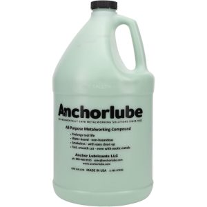 ANCHORLUBE Cutting Fluid: Anchorlube, Water-Based, Water Soluble, 1 gal Bottle 3013