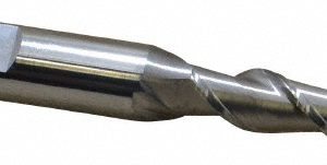 SGS Square End Mill: 5/16" Dia, 1-3/8" LOC, 2 Flutes, Solid Carbide 34507