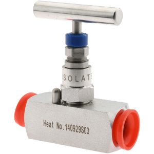 VALUE COLLECTION Needle Valve: Straight, 1/2" Pipe, Stainless Steel Body NVA3021