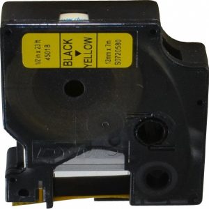 DYMO Label Tape: 23', Black 45018