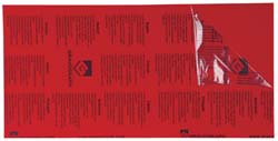 GRAVOTECH 24 Inch Long x 12 Inch High, Plastic Engraving Stock 17506Q