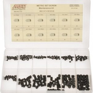 VALUE COLLECTION 280 Piece, M3 to M10, Alloy Steel Set Screw Assortment NFC-KIT258