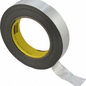 3M Glass Cloth Tape: 1" Wide, 36 yd Long, Silver, Aluminum 7000001165
