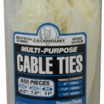 THOMAS & BETTS 4 to 11 Inch Range, White Cable Ties 90650-I