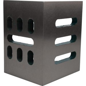 VALUE COLLECTION 6" Wide x 4-1/2" Deep x 5" High Cast Iron Partially Machined Angle Plate 418-4525