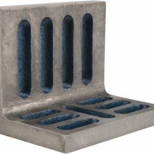 VALUE COLLECTION 4-1/2" Wide x 3" Deep x 3-1/2" High Cast Iron Partially Machined Angle Plate 418-4720