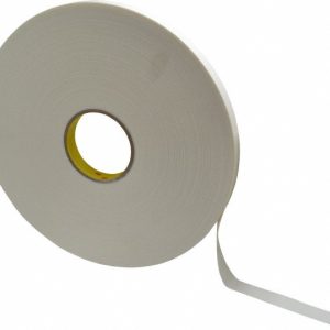 3M White Double-Sided Polyethylene Foam Tape: 3/4" Wide, 72 yd Long, 1/32" Thick, Rubber Adhesive 7000123602