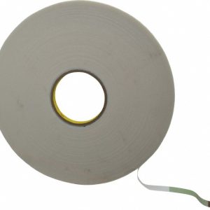 3M White Double-Sided Polyethylene Foam Tape: 1/2" Wide, 36 yd Long, 1/16" Thick, Rubber Adhesive 7000123593