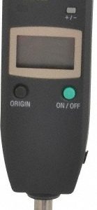 MITUTOYO LCD Electronic Drop Indicator: 25.40 mm Max, 0.0200 mm Accuracy, Flat Back 575-121