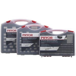 PRYOR 112 Piece, 1/8 Inch Character, Steel Type Set TIF030