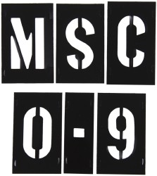 C.H. HANSON 2 Inch Characters, PVC Plastic Stencil Set 10190