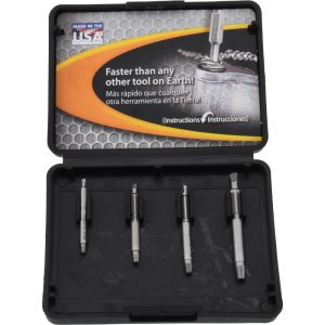 ALDEN Screw Extractor & Drill: 4 Pc 4507P