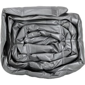 VALUE COLLECTION Tarp/Dust Cover: Black & Silver, Polyethylene, 60' Long x 40' Wide, 11 to 12 mil KSMSCSB4060