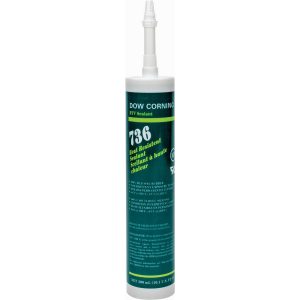 DOW CORNING Joint Sealant: 10.1 oz Cartridge, Red, RTV Silicone 99179248