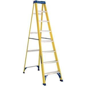 LOUISVILLE 5-Step Fiberglass Step Ladder: Type I, 6' High FS2006