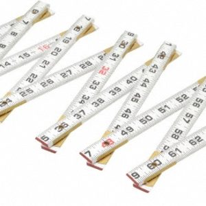 LUFKIN 6' Long, 1/16" Graduation, Folding Rule 966N