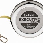 LUFKIN Tape Measure: 6' Long, 1/4" Width, Yellow Blade W606PD