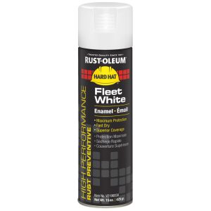 RUST-OLEUM Enamel Spray Paint: Fleet White, Gloss, 15 oz V2196838
