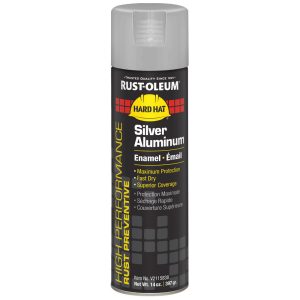 RUST-OLEUM Enamel Spray Paint: Silver Aluminum, Gloss, 14 oz V2115838