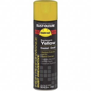 RUST-OLEUM Enamel Spray Paint: Equipment Yellow, Gloss, 15 oz V2148838