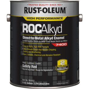 RUST-OLEUM Industrial Enamel Paint: 1 gal, Gloss Finish, Safety Red 964402