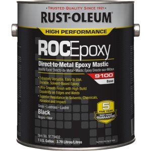RUST-OLEUM Protective Coating: 1 gal Can, Gloss Finish, Black 9179402