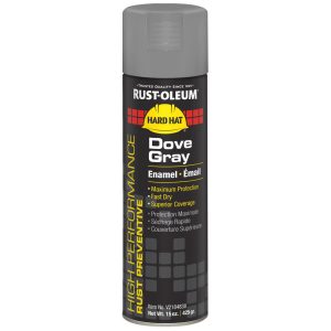 RUST-OLEUM Rustproof Enamel Spray Paint: Dove Gray, Gloss, 15 oz V2184838