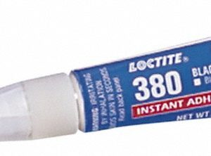 LOCTITE Adhesive Glue: 0.11 oz Tube, Black 232834